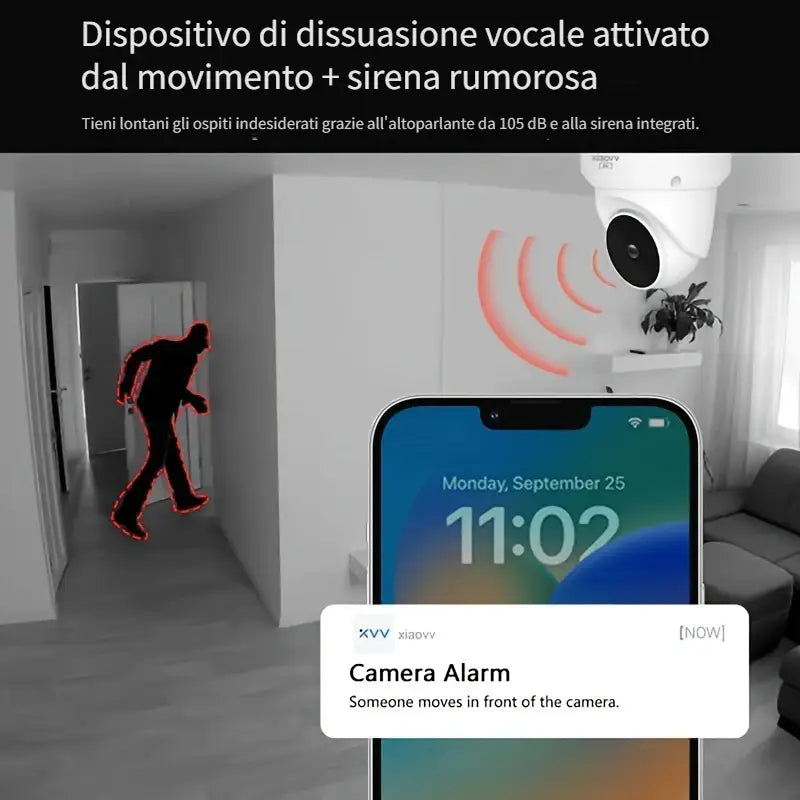 Telecamera Ip Dome XIAOV 4MP