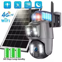 Telecamera ip ptz con pannello solare e modem 4g lte e wifi