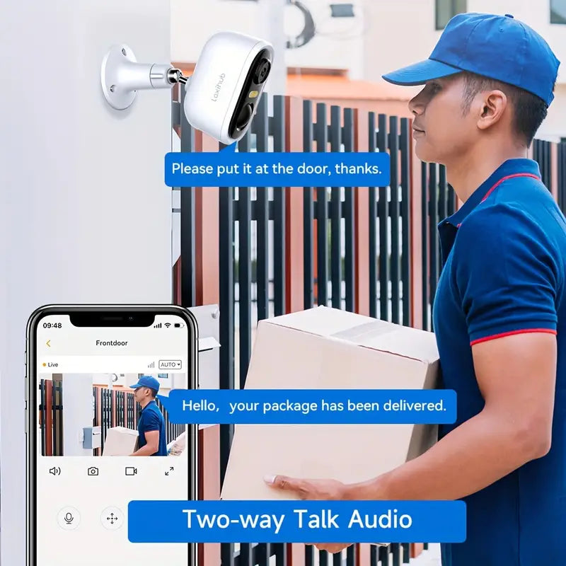 Telecamera di sicurezza wireless da esterno Laxihub 3MP