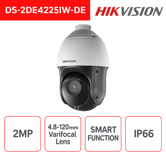 Telecamera Dome Hikvision2MP 4.8-120mm Darkfighter Onvif PoE ir