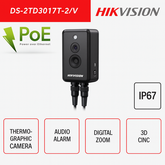 Telecamera termografica Cube Hikvision DS-2TD3017T-2/V