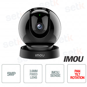 Imou Rex 3D Telecamera Wireless 5MP PT da interno Rilevamento degli animali domestici - Imou Sense