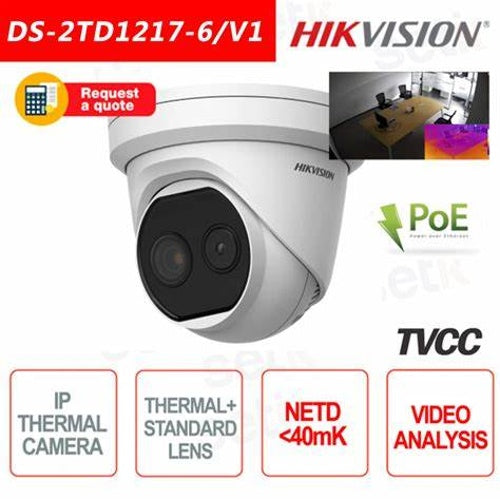 Telecamera Termica Hikvision Turret Bi-spectrum Camera Allarme Incendio