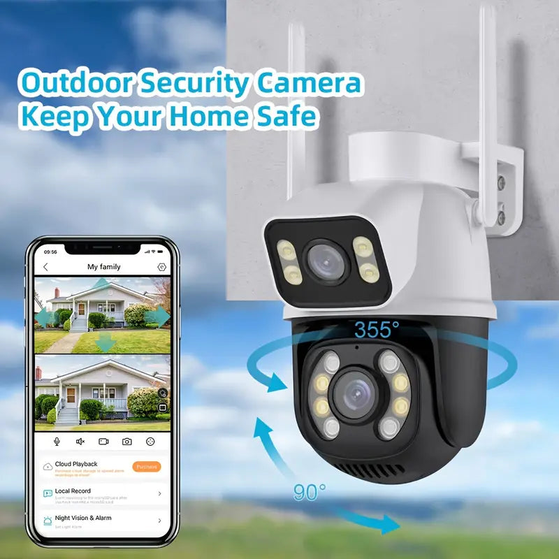 wifi smart camere a doppia lente 6MP
