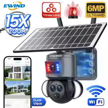 Telecamera IP di sicurezza a energia solare 4G con visione notturna esterna PTZ