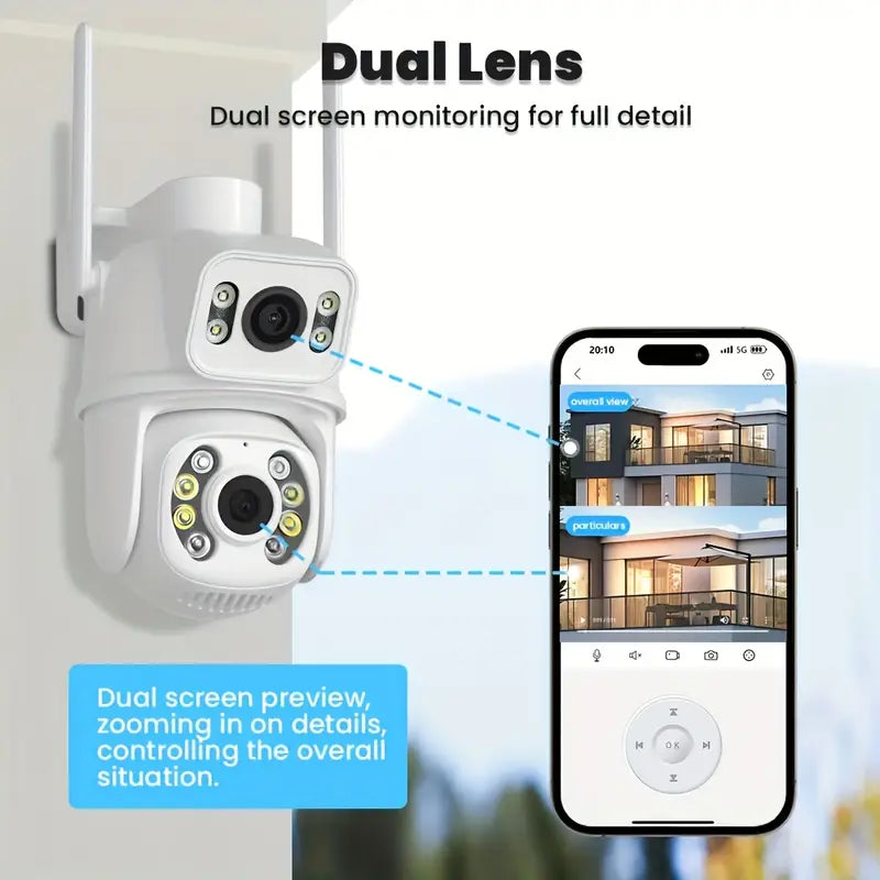 wifi smart camere a doppia lente 6MP