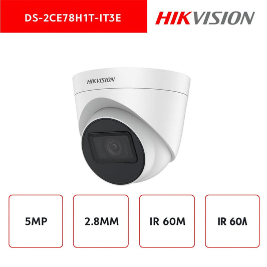 Telecamera Hikvision 5MP PoC Fixed Turret Camera 2.8mm IR40 IP67