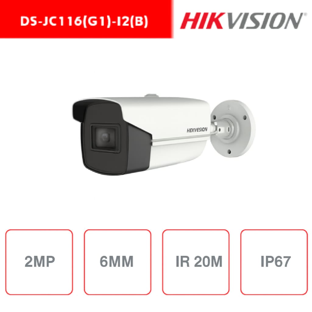 Telecamera Hikvision Ultra Low Light Fixed Bullet Camera 4in1 2MP 6mm IR 50M IP67