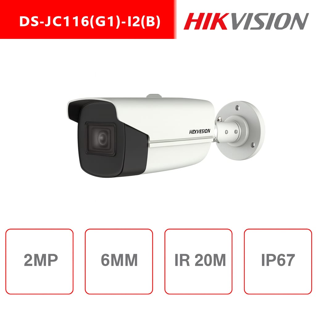 Telecamera Hikvision 2MP Bullet Camera HD Turbo HD-TVI 4in1 3.6mm IR 50 MPOC