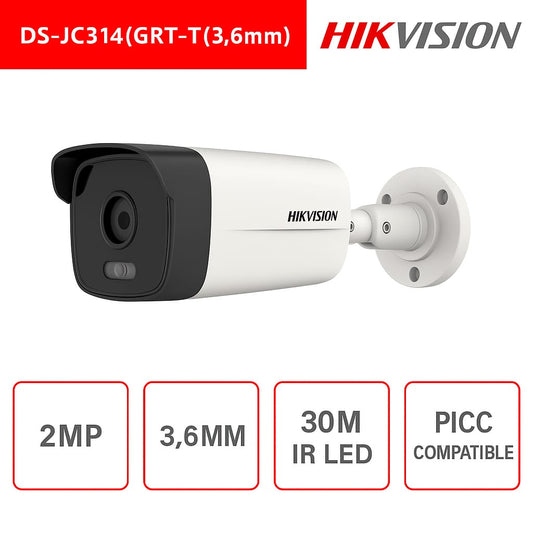 Telecamera Bullet 2 MP 4in1 3.6mm IP67 WDR DS-2CE16D0T-ITFS - Hikvision