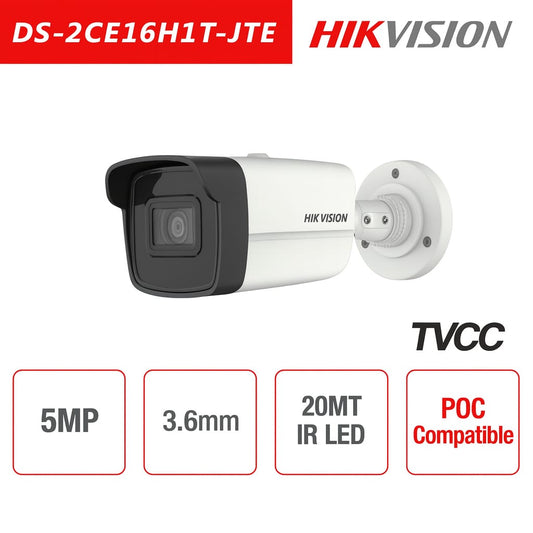 Telecamera Hikvision 5MP Bullet Camera HD Turbo HD-TVI 3.6mm IR POC