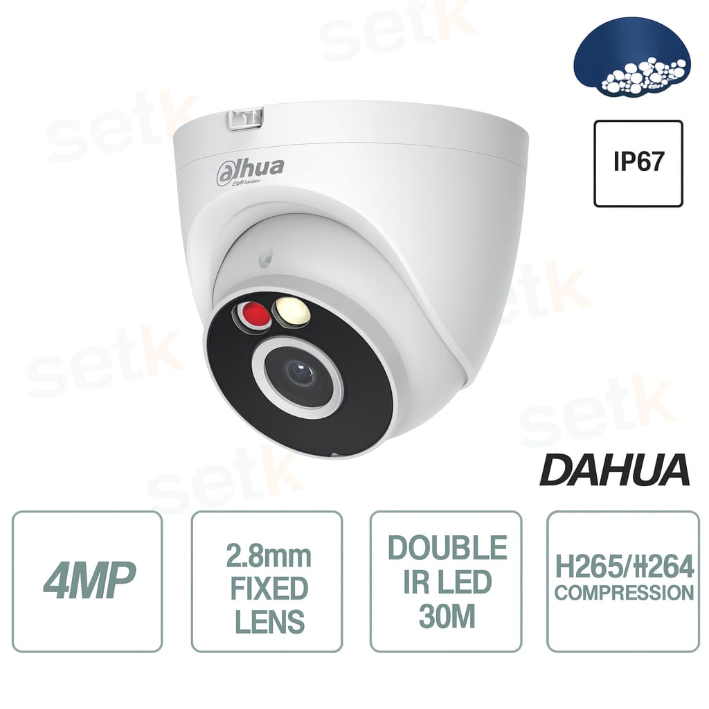Telecamera T4A-PV 4MP Wi-Fi con Rilevamento AI e Visione Notturna - Dahua
