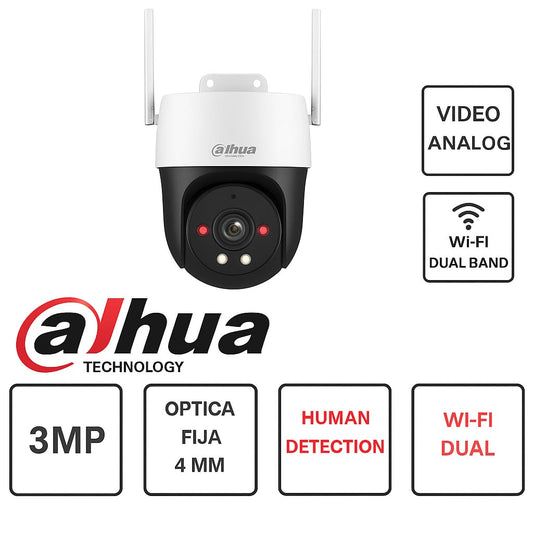 Telecamera wireless WIFI - 3MP - ottica fissa 4mm - Picoo Series - Dahua