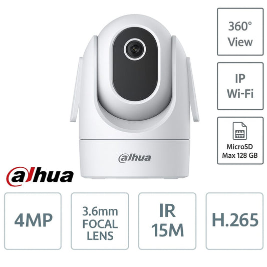 Hero Telecamera da interno 4MP Ottica 3.6mm Wi-Fi / IP IR 15m - Dahua