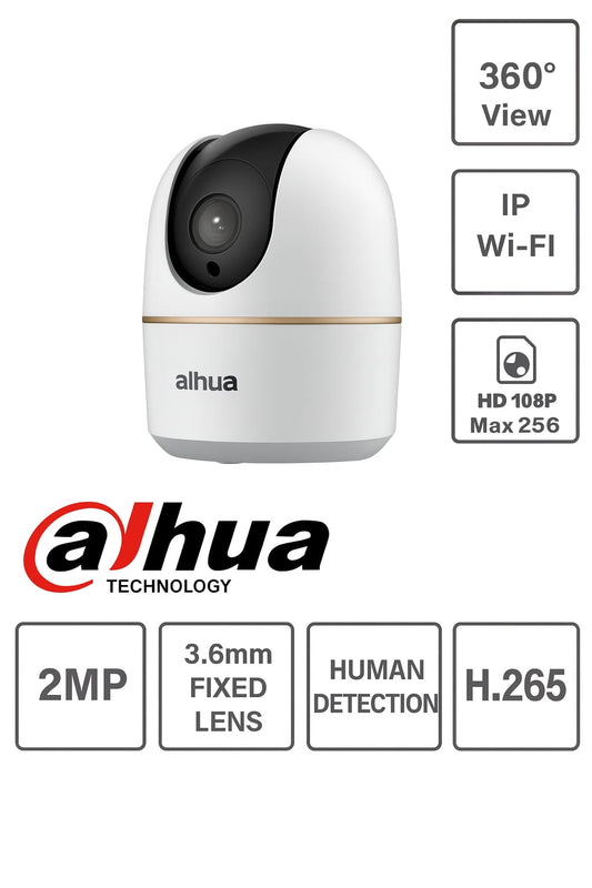 Telecamera Wi-Fi Dahua H3A 3MP con Rilevamento Umano e Pan Tilt