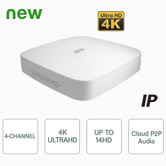 NVR IP 4K ULTRA-HD 4 Canali 12MP 1HDD P2P - Dahua