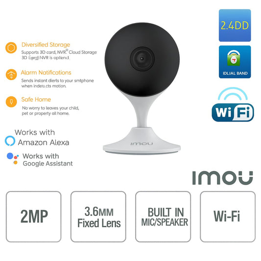 Imou Cue 2 Telecamera IP AI Wireless 2MP Dahua IR Audio