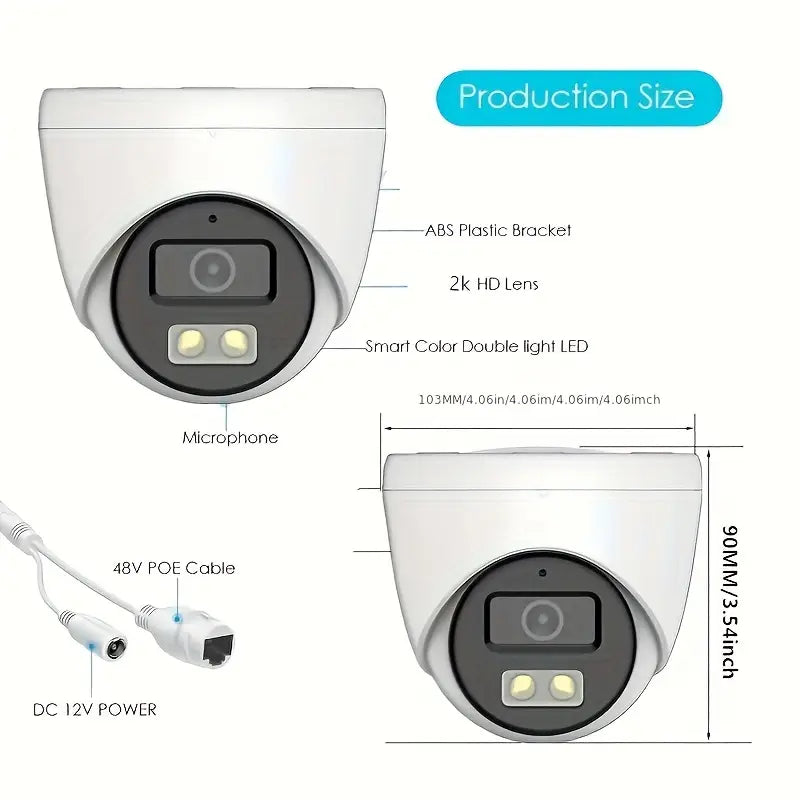 Telecamera Ip Dome XIAOV 4MP