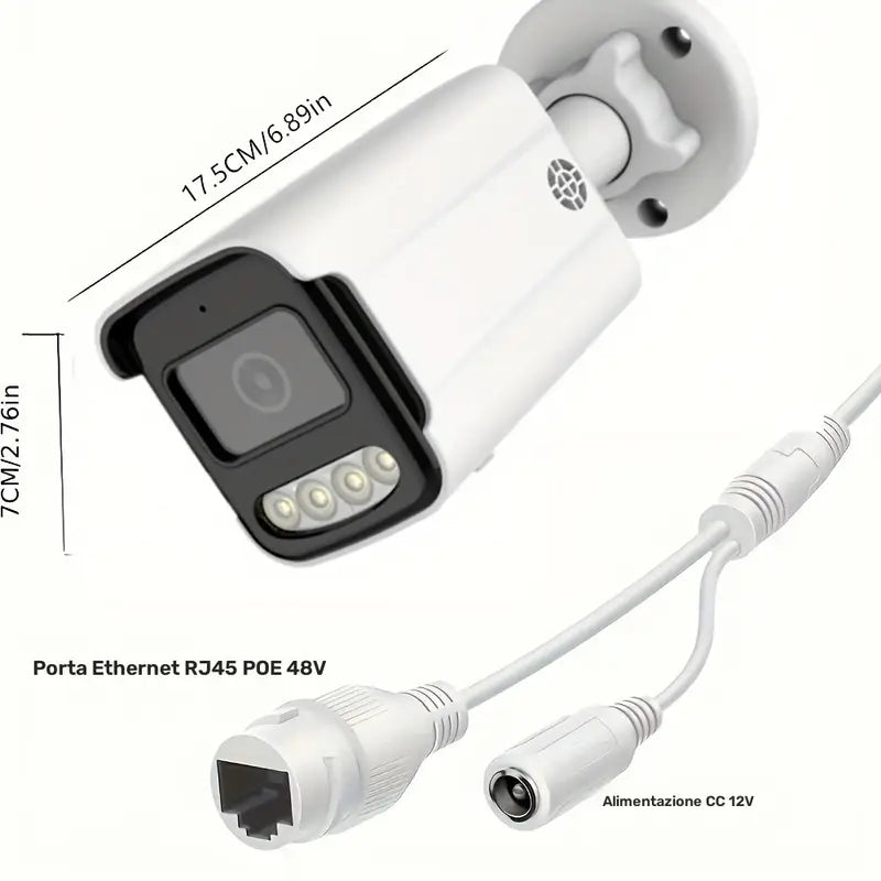 Telecamera di sicurezza wireless da esterno Laxihub 3MP
