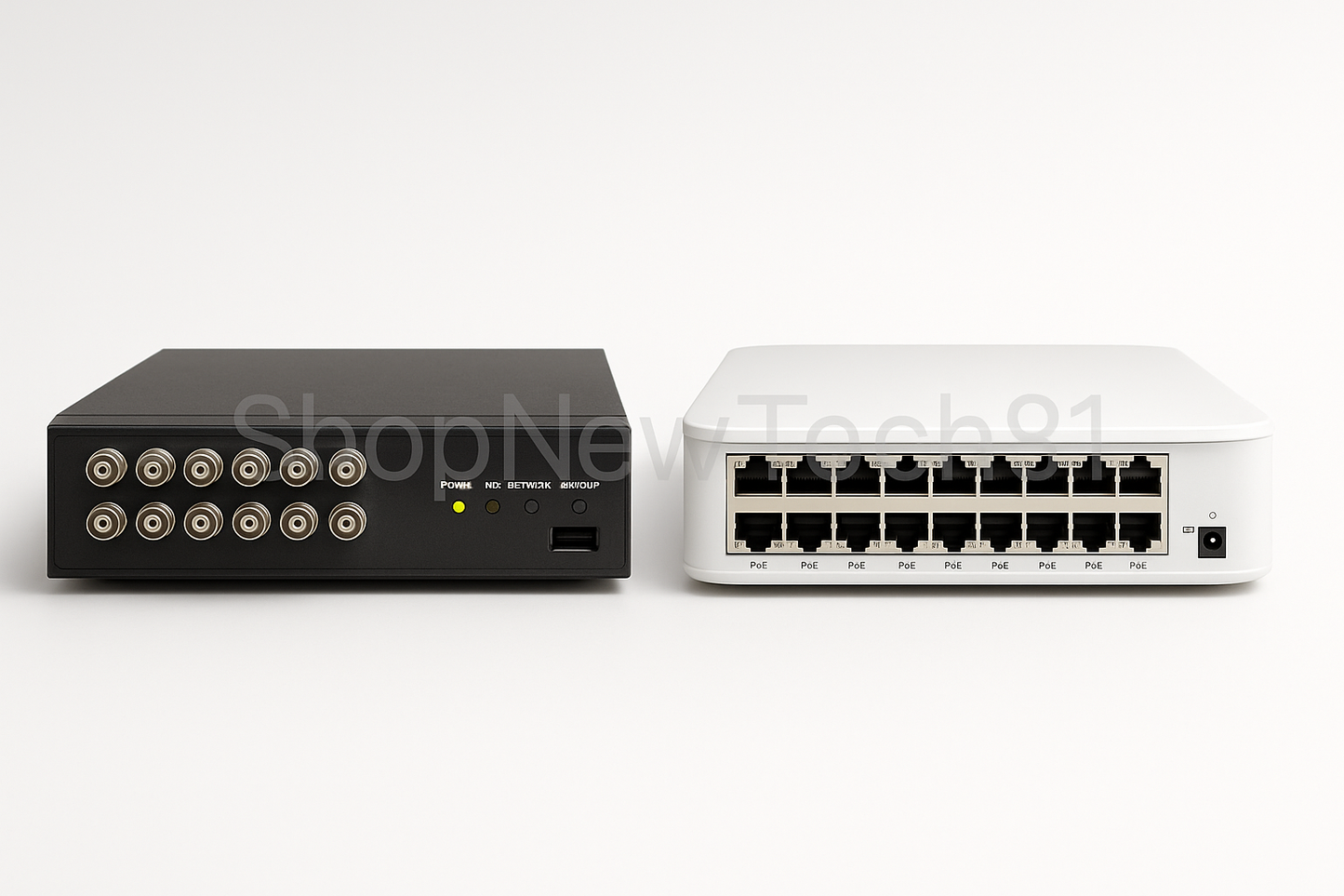 DVR e NVR con multiple porte PoE