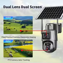 Telecamera ip ptz con pannello solare e modem 4g lte e wifi