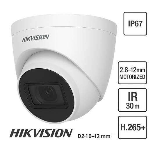 DS-2CD1H43G2-IZ(2.8-12mm) - Telecamera videosorveglianza Turret 4MP - 2.8-12mm - Per esterno - Smart IR 30m